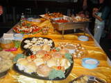 Wedding reception, cocktail muffalettas, buffet